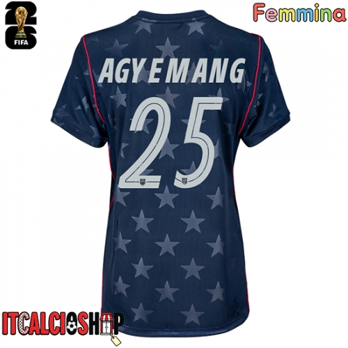 Stati Uniti Patrick Agyemang #25 Seconda Maglia Femmina Mondiali 2026 Manica Corta